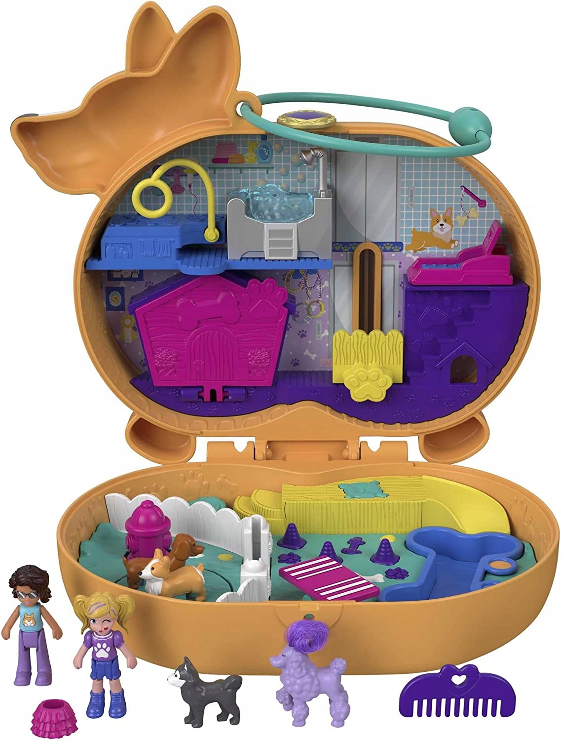 

Mattel Polly Pocket Piesek Corgi GTN13 Duży zestaw