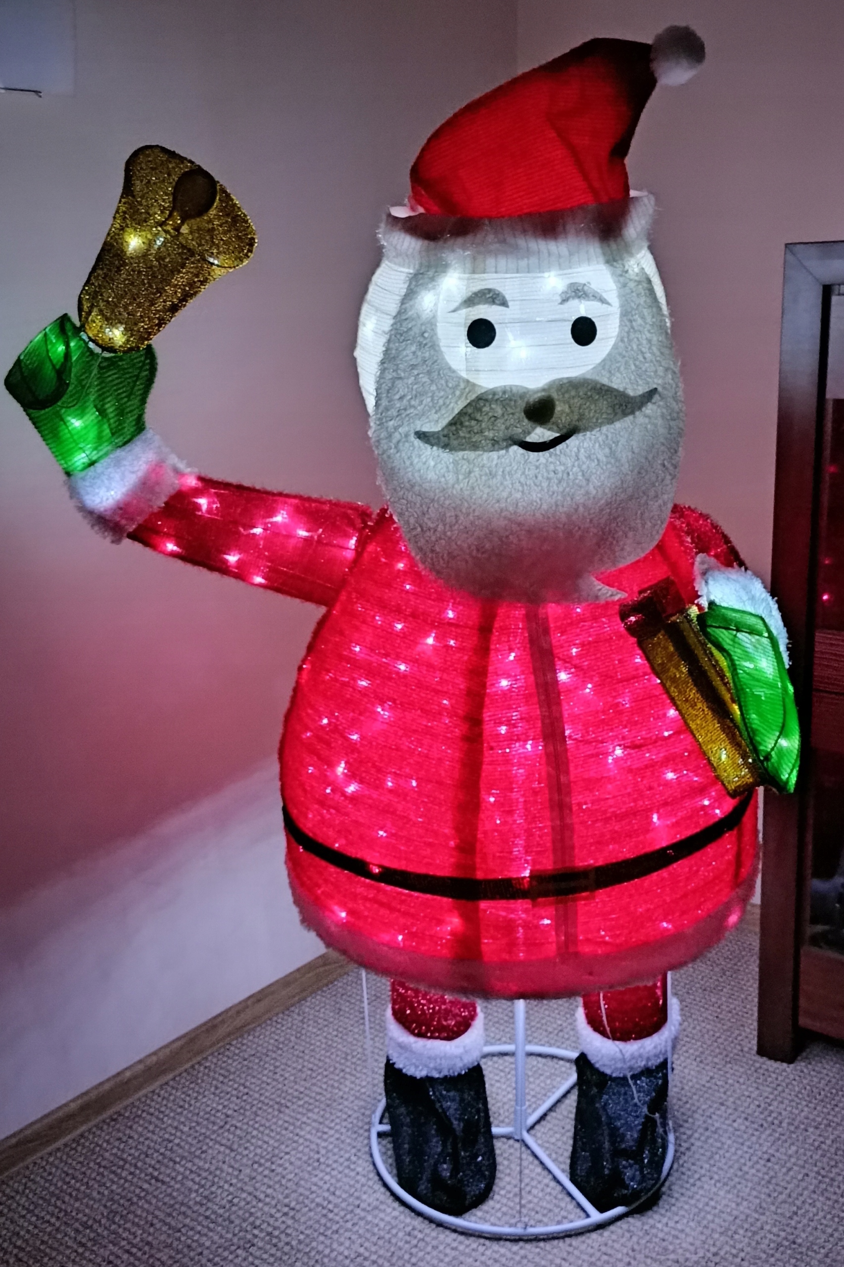 ŚWIĘTY MIKOŁAJ OZDOBA 180 cm 200 LED IP44 TIMER Marka DMS