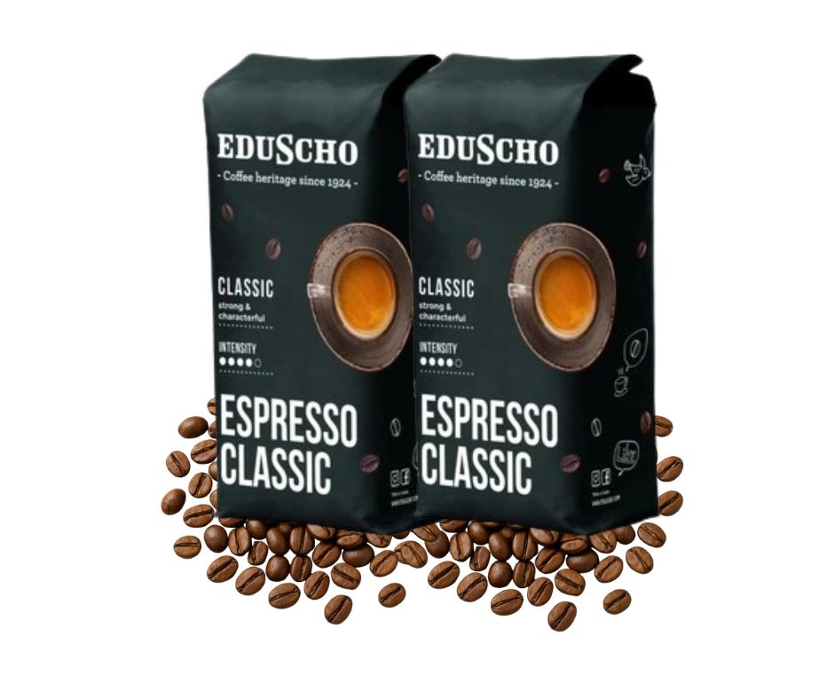 Levně Káva Eduscho Espresso Classic sada kávových zrn 2x1kg