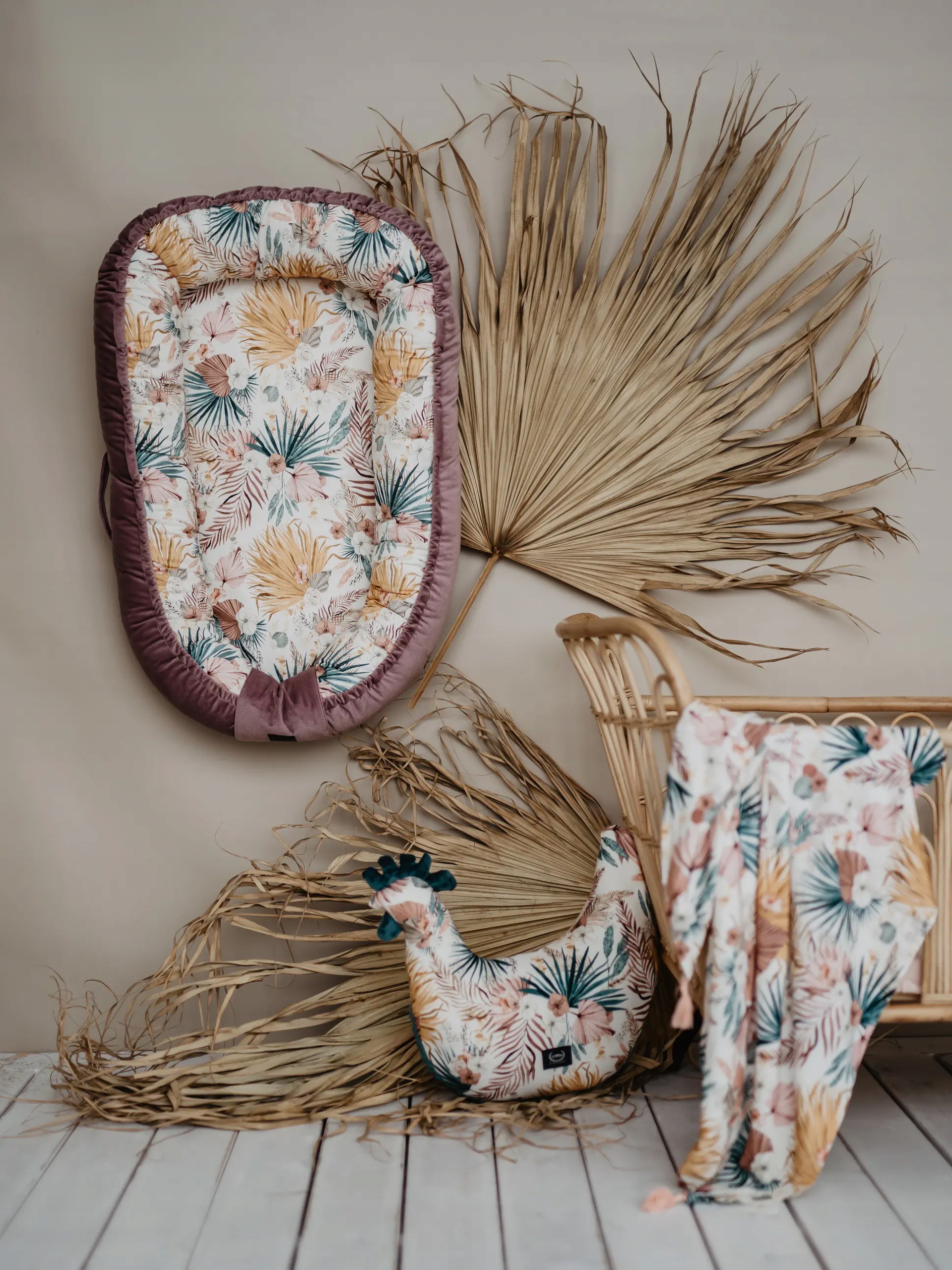 Lekki Koc Minky Boho Palms Light L La Millou Szerokość produktu 110 cm