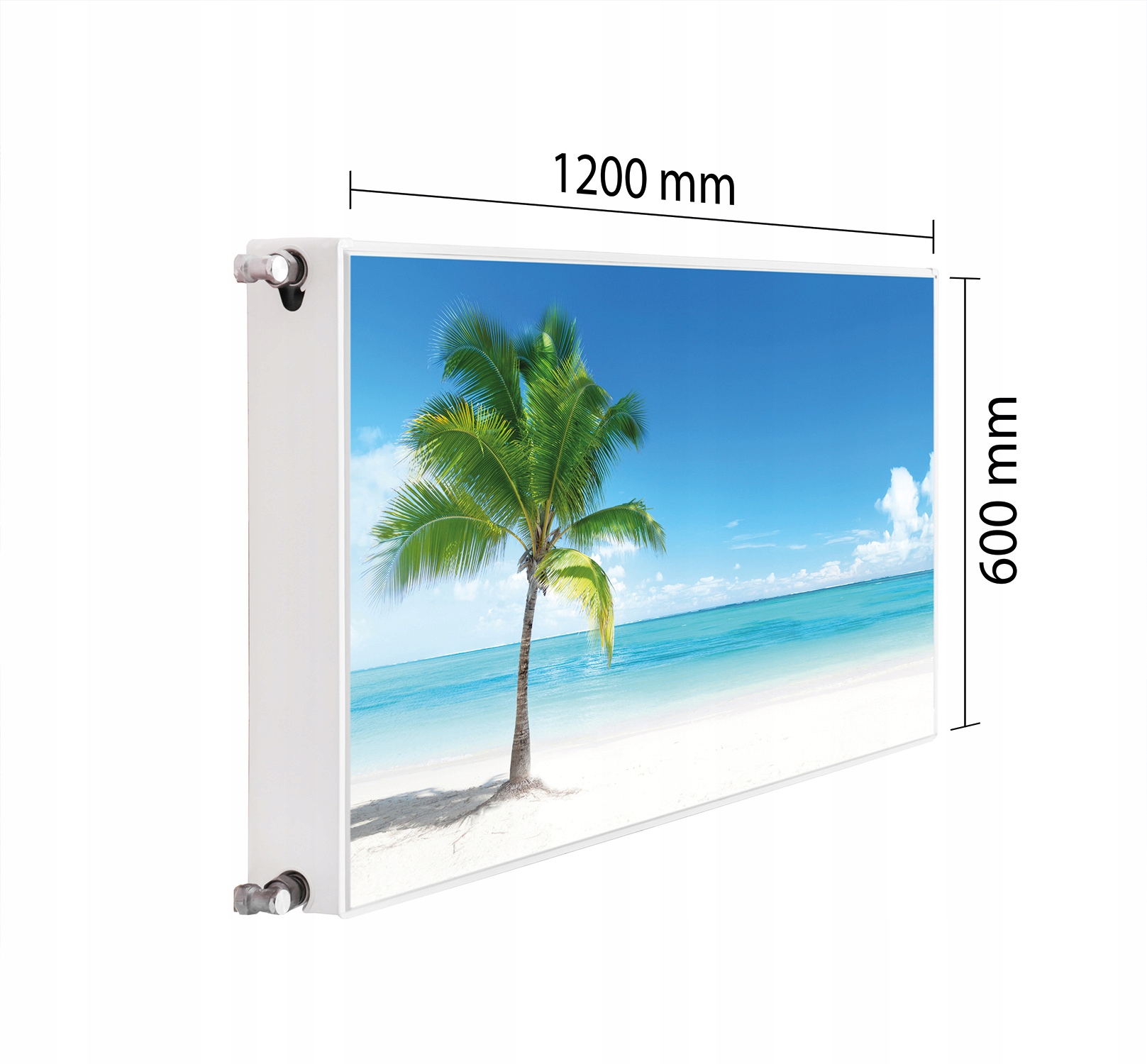 Maskovací Kryt Radiátoru 120x60 Plážová Podložka Magnet