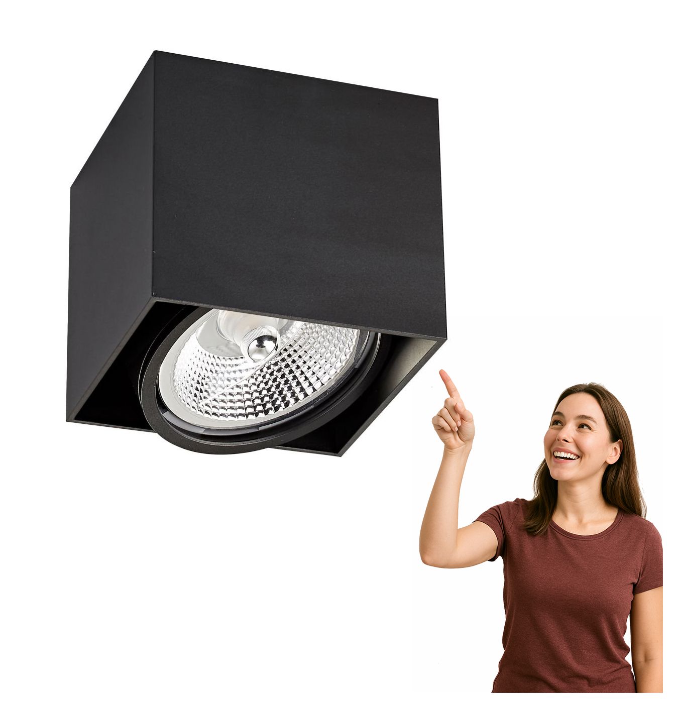 Spotová nástěnná svítidla Box 1 Bk ACGU10-115 Zuma Line