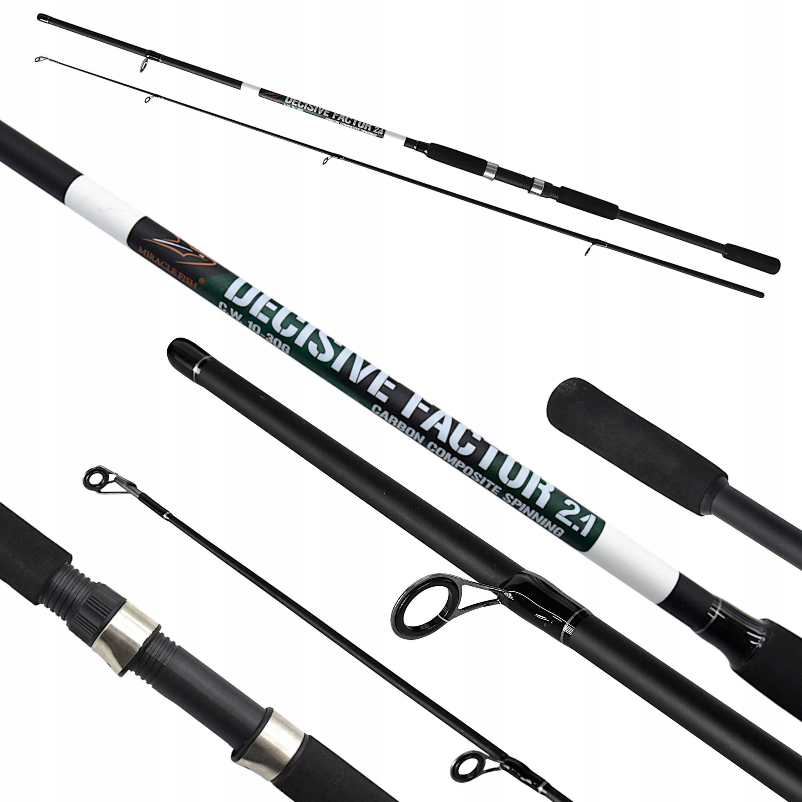 Spinning Wędka DECISIVE FACTOR 2,1m Carbon 10-30g