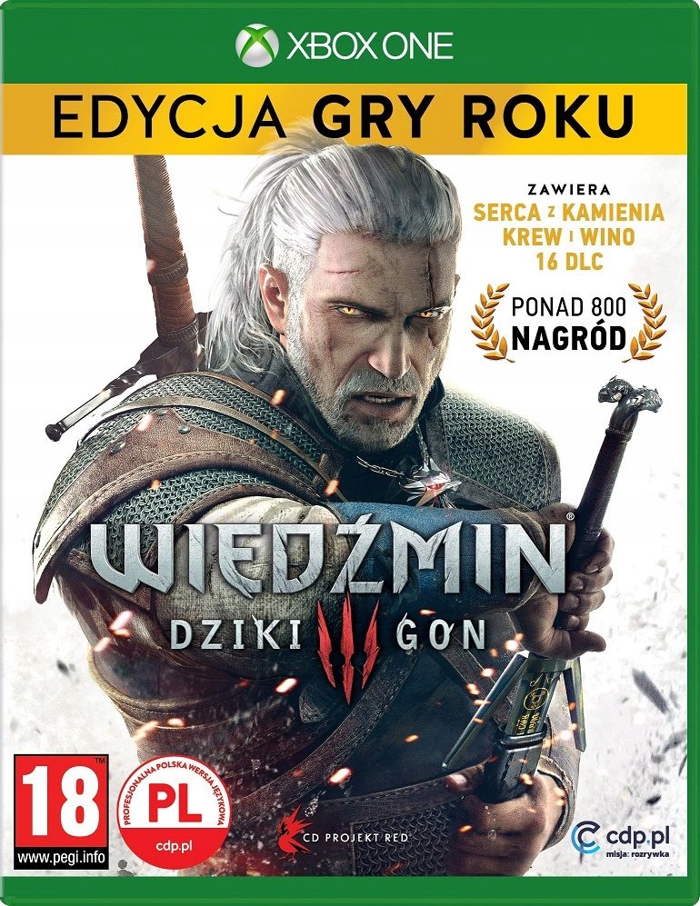 

Xbox One Wiedzmin 3 III Dziki Gon Ed. Roku Nowa