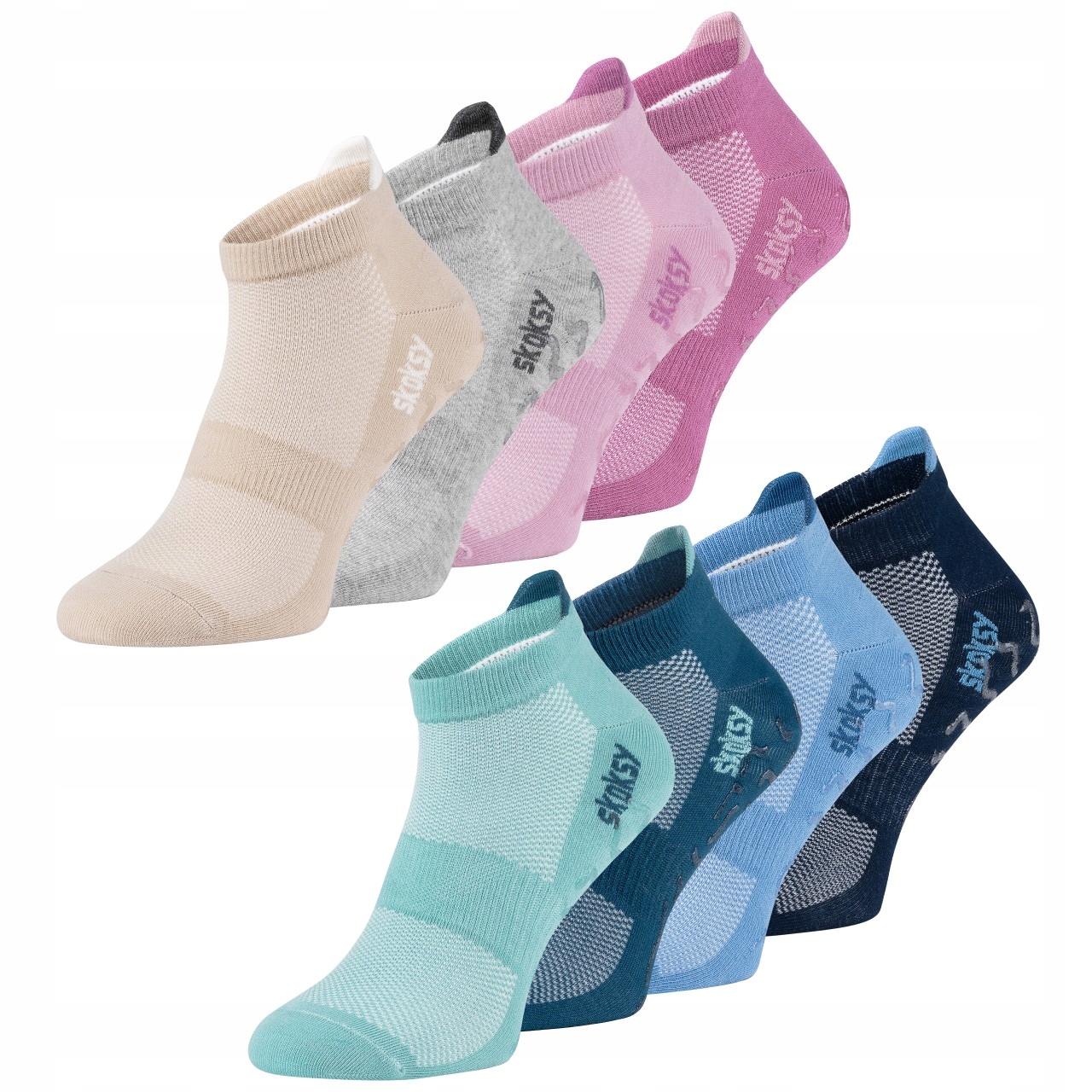 8 x Ponožky Abs Protiskluzové Dámské Jóga Fitness Posilovna 36-40 Zooksy