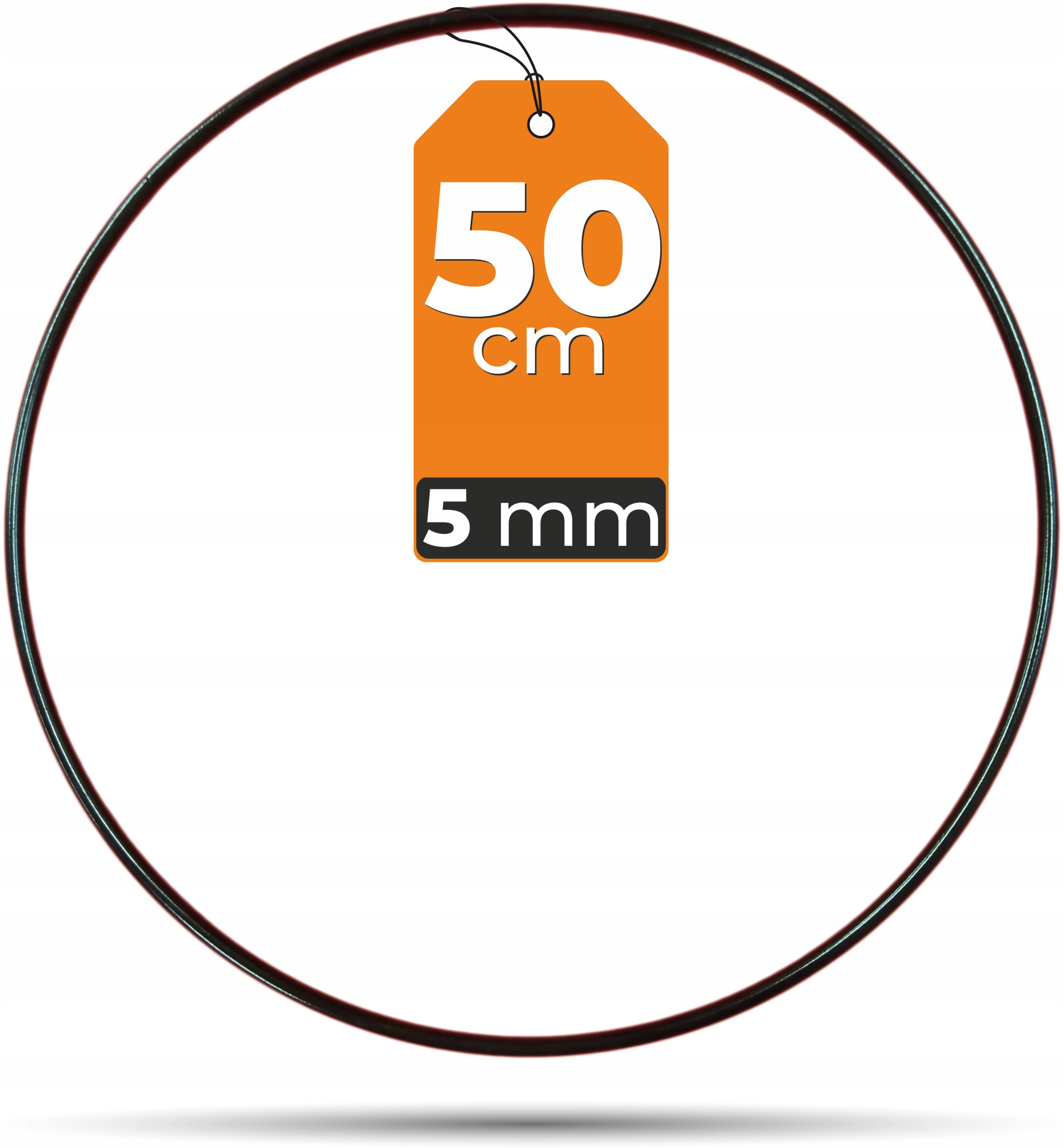

Obręcz baza do Makramy Czarna 50 cm 5 mm Mocna