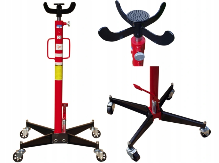 Kobylka Převodovky Nožní 500 Kg Gumový Nástavec Silný Hever Podpěra