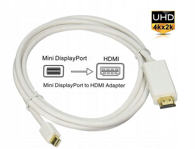 Kabel Mini DisplayPort do HDMI 1,8m 4K Thunderbolt
