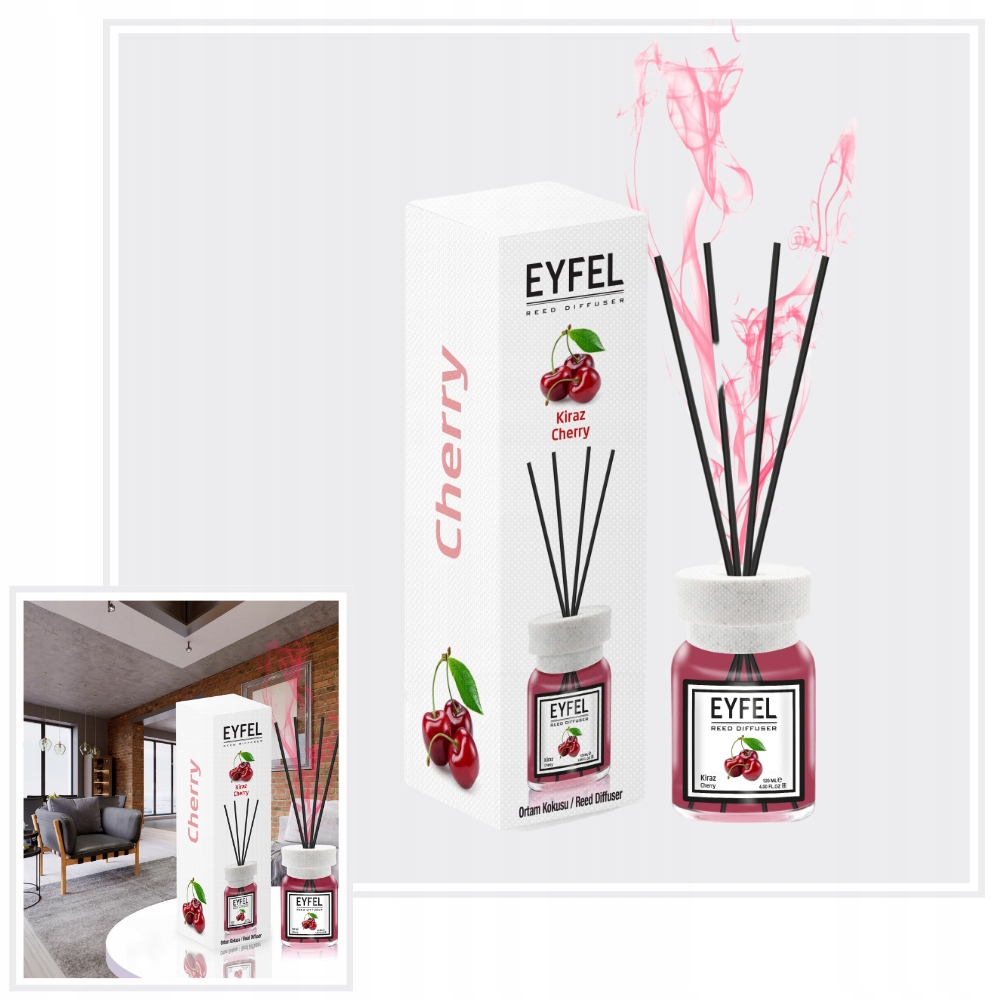 WIŚNIA EYFEL - ZAPACHY DO DOMU PATYCZKI 120ml