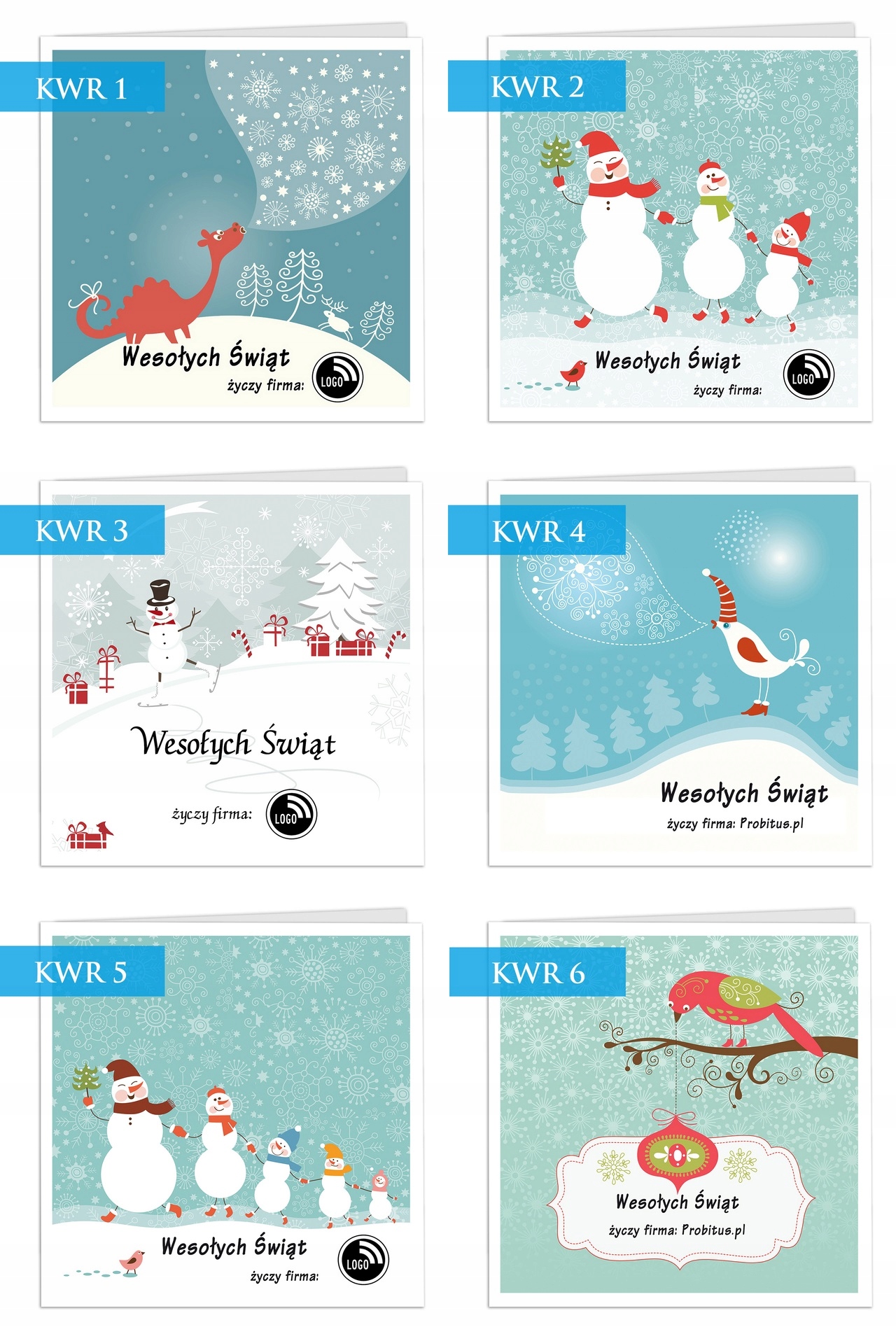 FIRMOWE KARTKI ŚWIĄTECZNE Biznesowe dla FIRM LOGO Szerokość produktu 30 cm