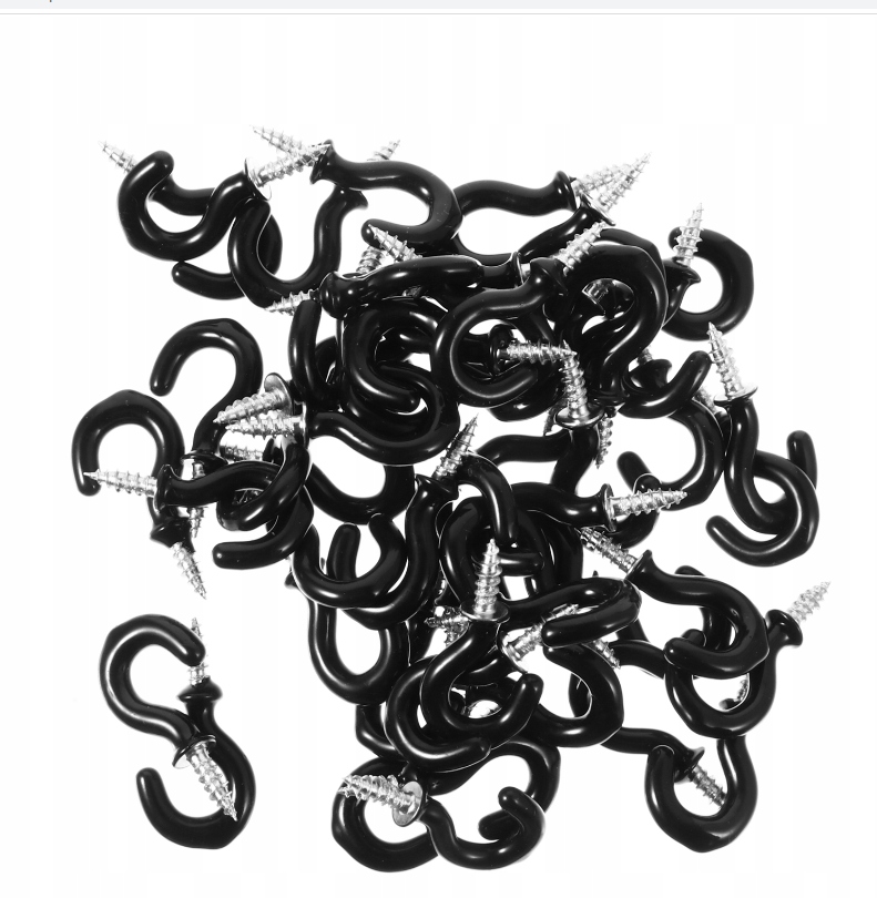 100 шт. стельові гачки пластикові гвинтові гачки