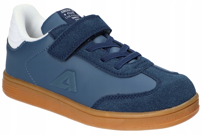 American Club ES192 Adidasy Buty Dziecięce Na Rzep Wkładka Skórzana Nv 34