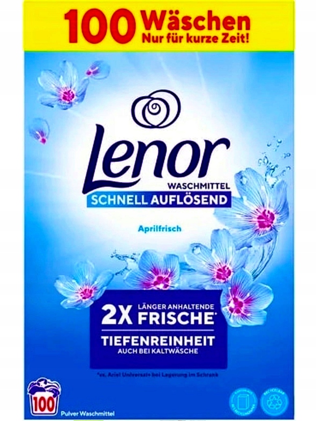 Levně Lenor Aprilfrisch Prací Prášek Univerzální 6kg