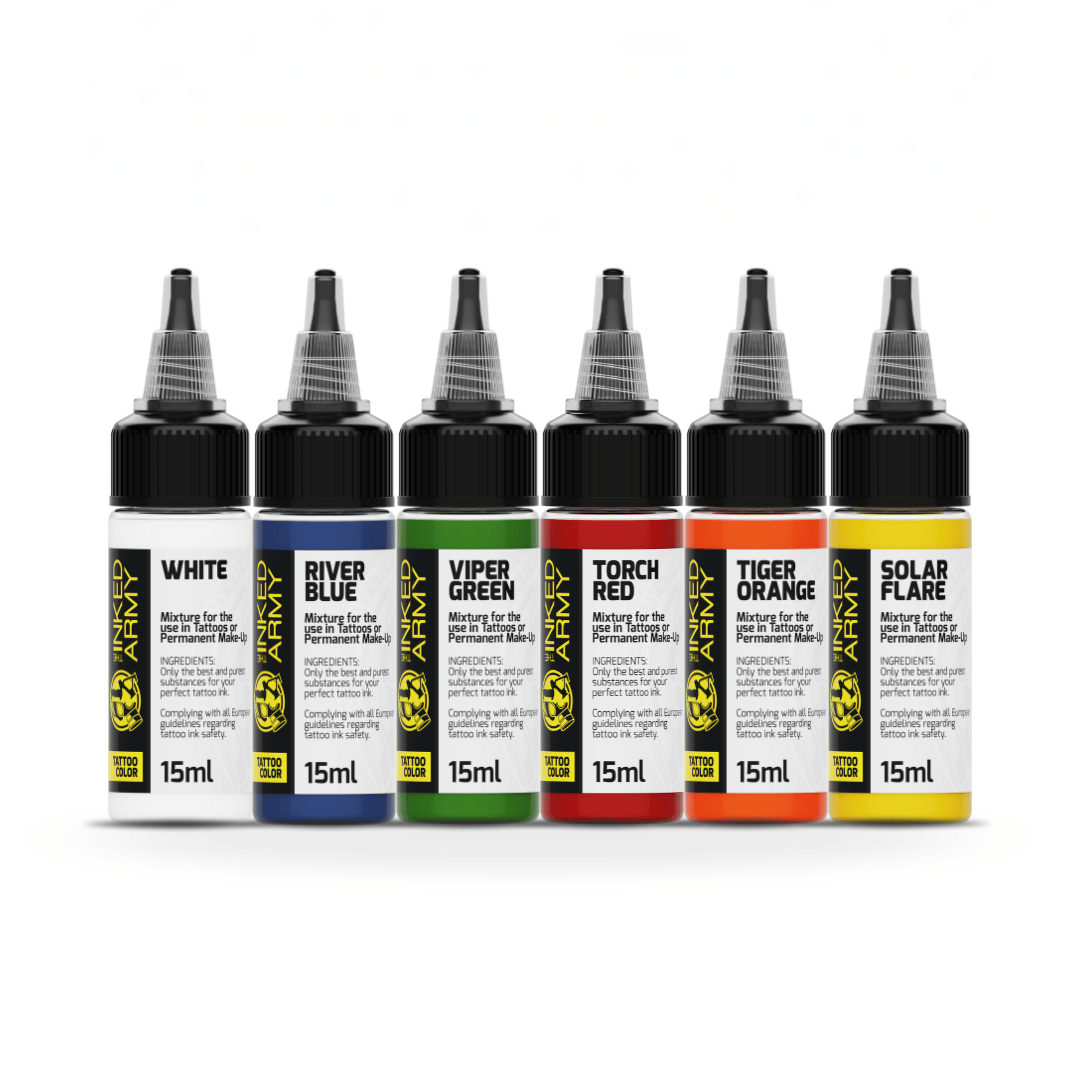 The Inked Army Color Sample Set 6x15 ml Farby do tatuowania Zestaw