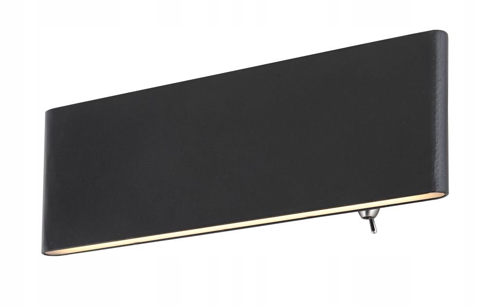 Podlhovastá nástenná lampa Siegfried s vypínačom