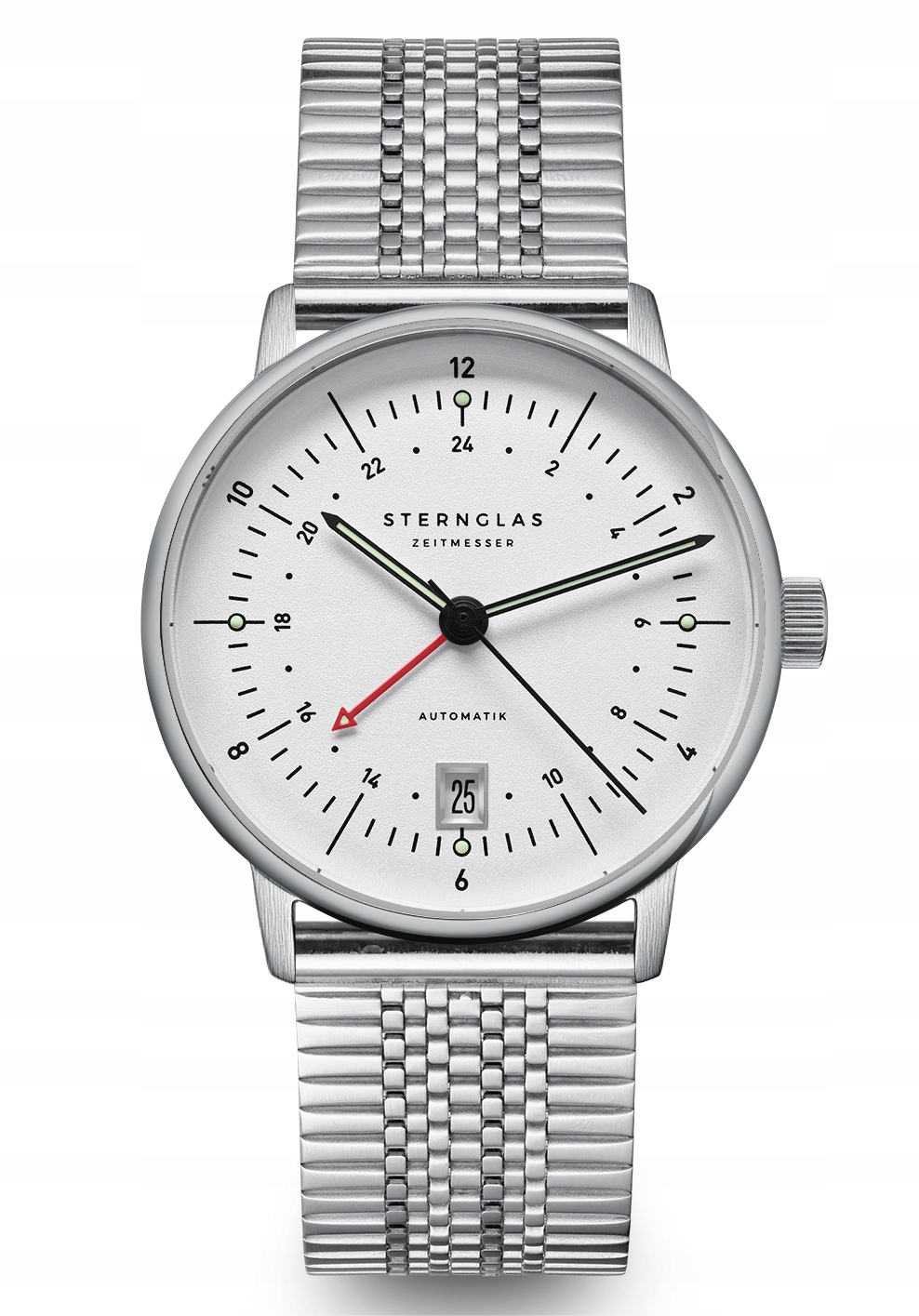 Nowy Zegarek męski Sternglas S02-NG10-ME08 Naos Pro Automatik