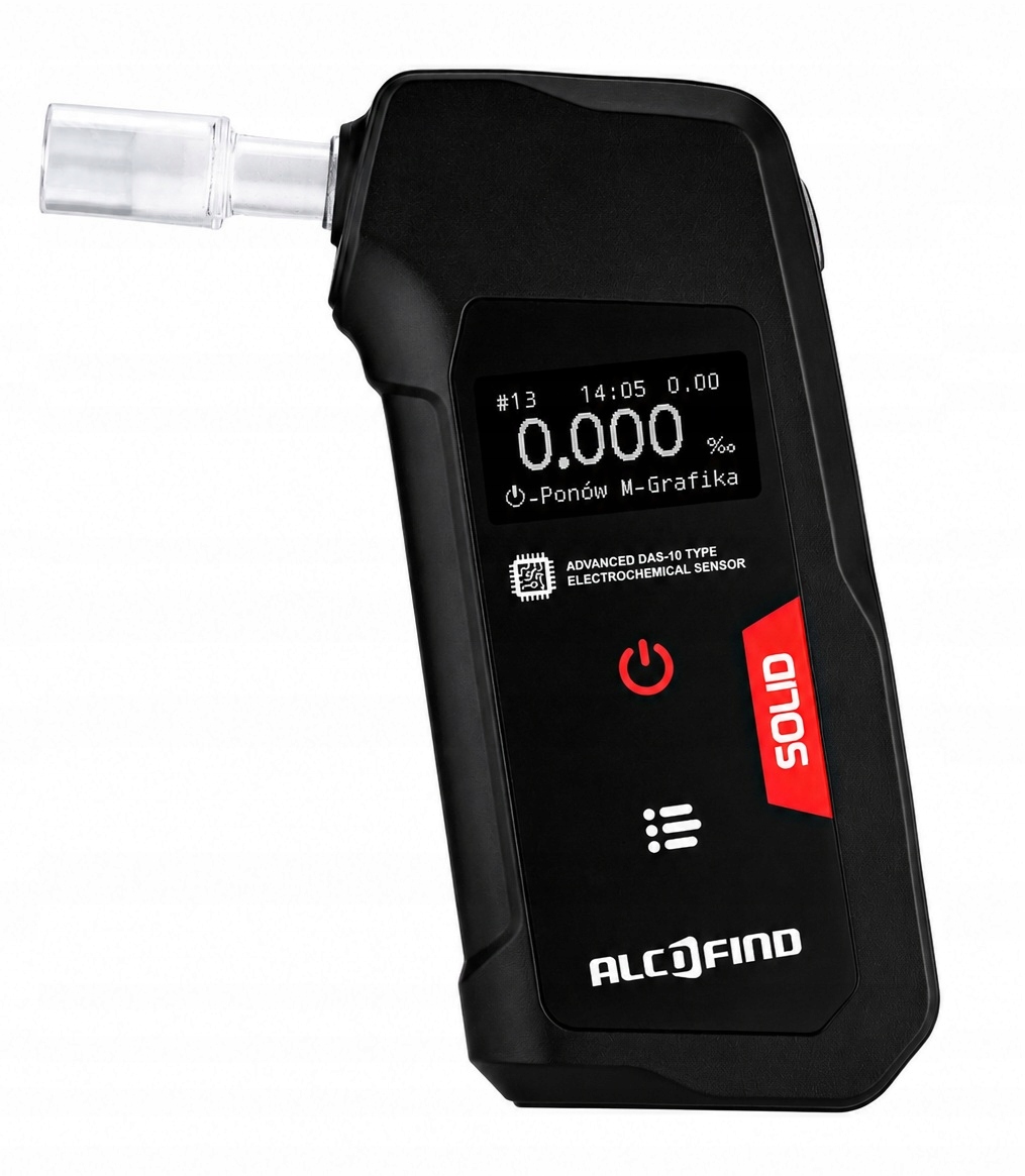 Alkomat Alcofind Solid Bluetooth kalibrace bonus