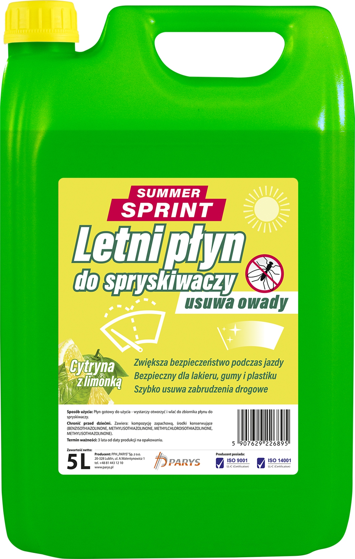 

Summer Sprint Letni płyn do spryskiwaczy Cytryna
