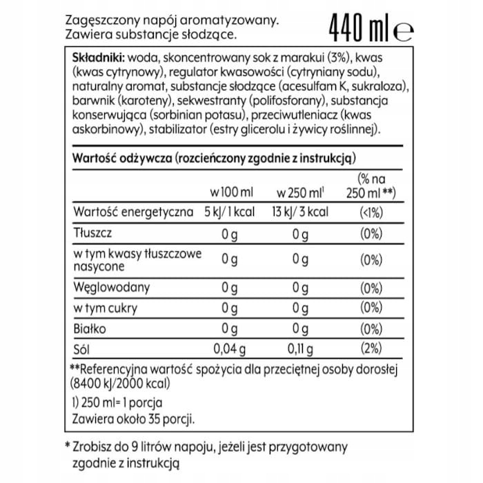 Syropy do saturatora SODASTREAM 2x Passionfruit smak marakui Marka SodaStream