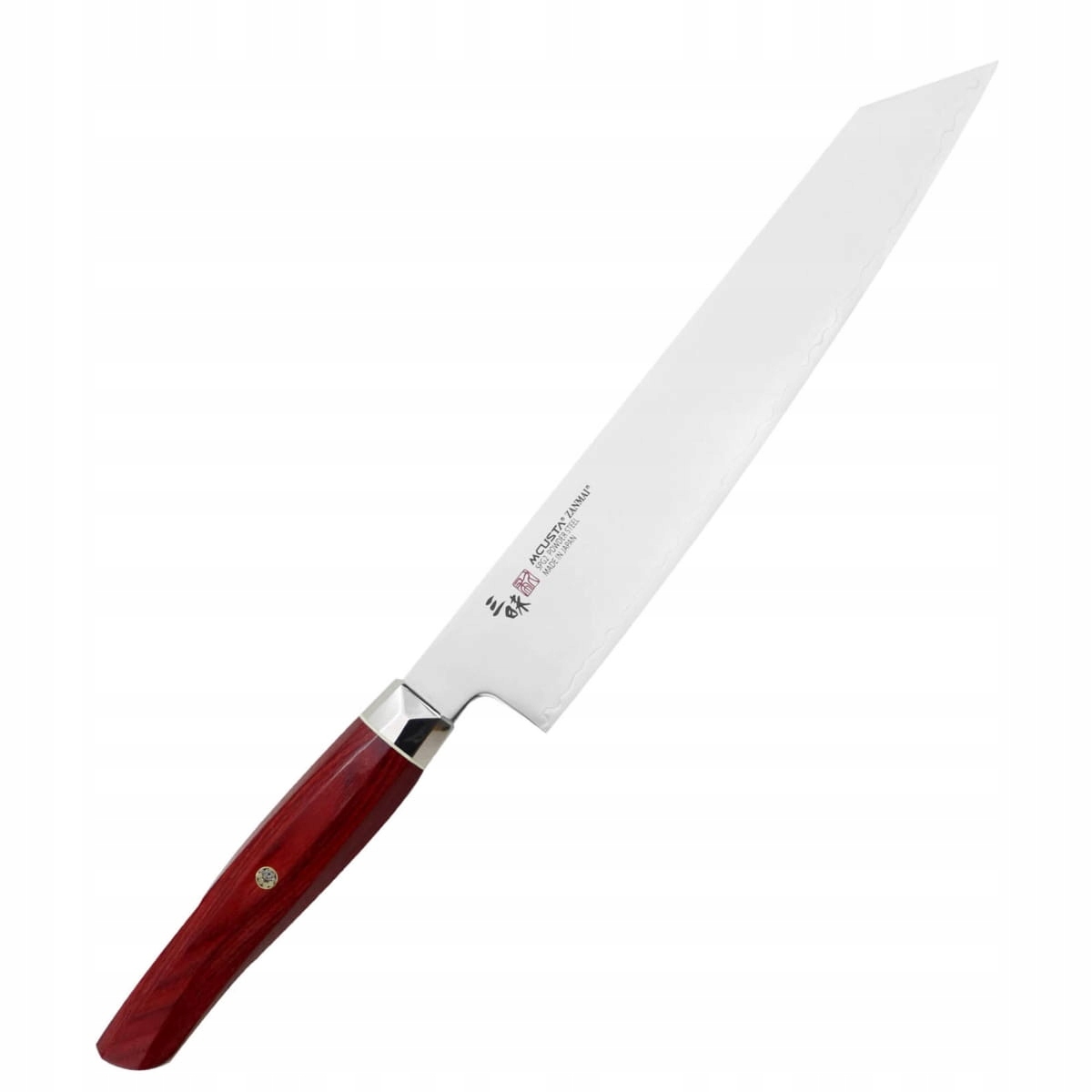 Mcusta Zanmai Red Revolution SPG2 Japonský kuchynský nôž Kiritsuke Gyuto 23 cm