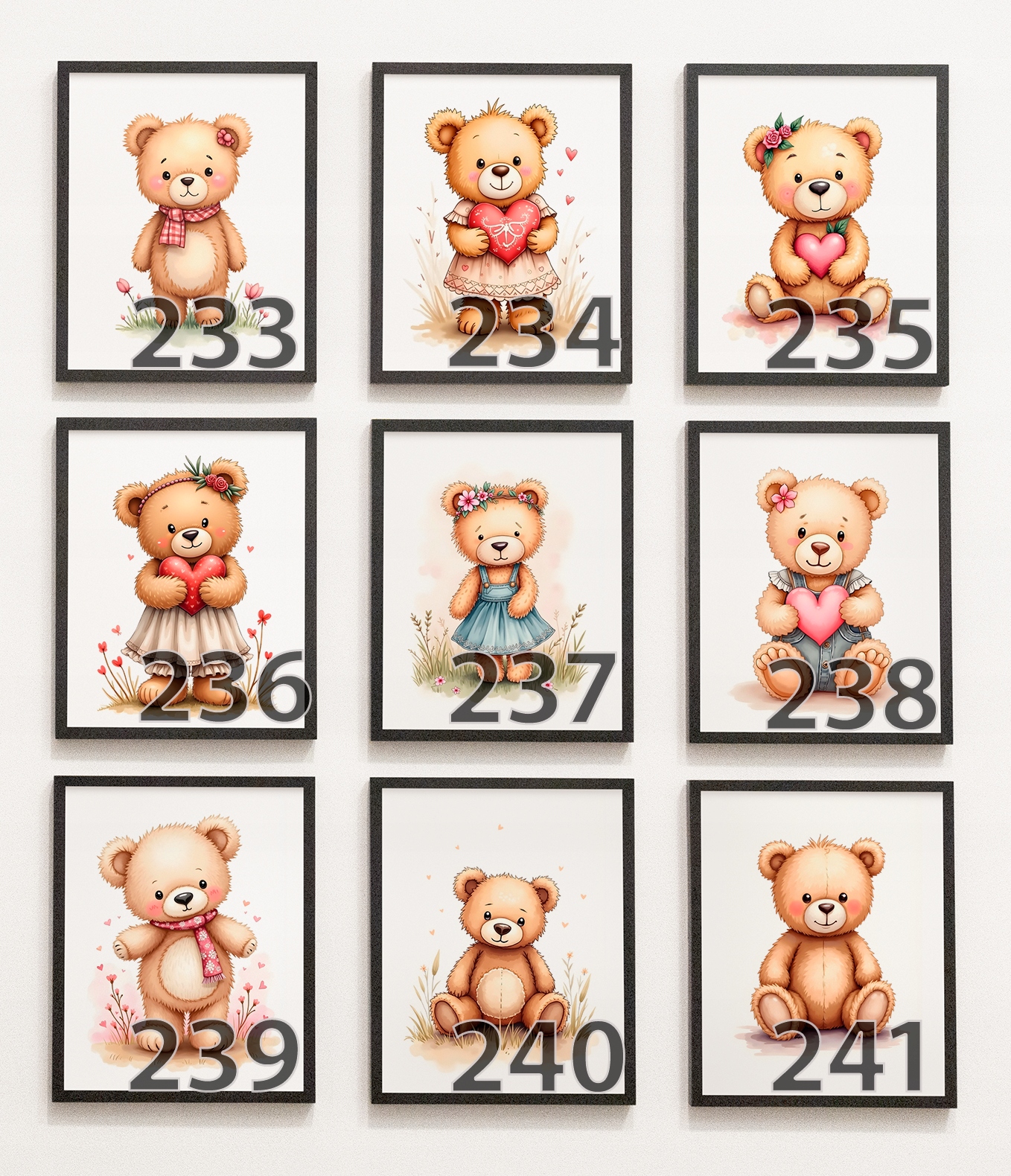 OBRAZKI DO POKOJU DZIECIĘCEGO A3 PLAKATY MIŚ MISIE DLA DZIEWCZYNKI + IMIE Marka inna