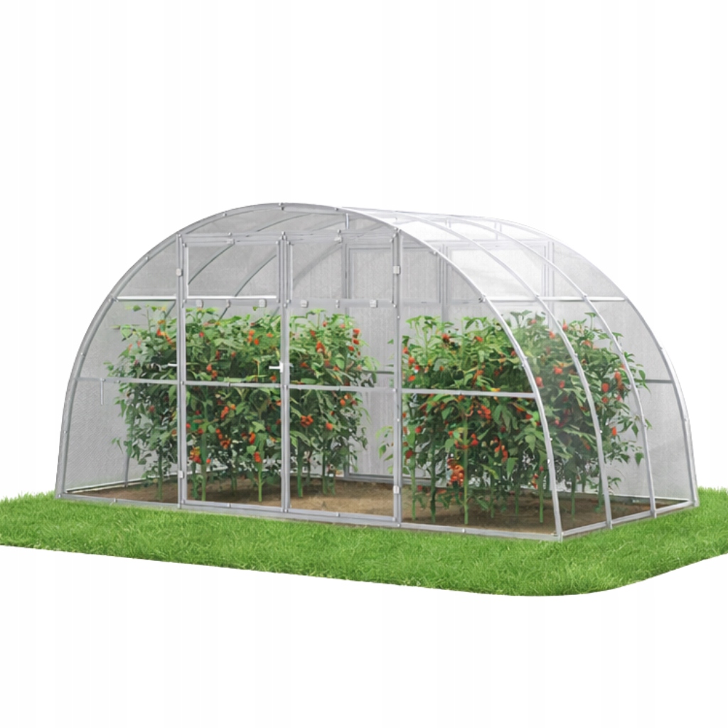 Polykarbonátový skleník zahradní tunel 4x2 m 4 mm, silný, maxi profil 40x20