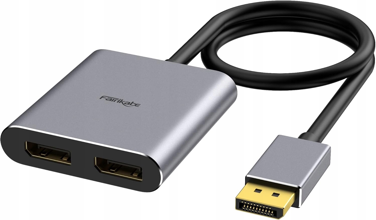 Rozdzielacz DisplayPort na 2x Dp Adapter Mst 4K 60Hz Splitter fairikabe