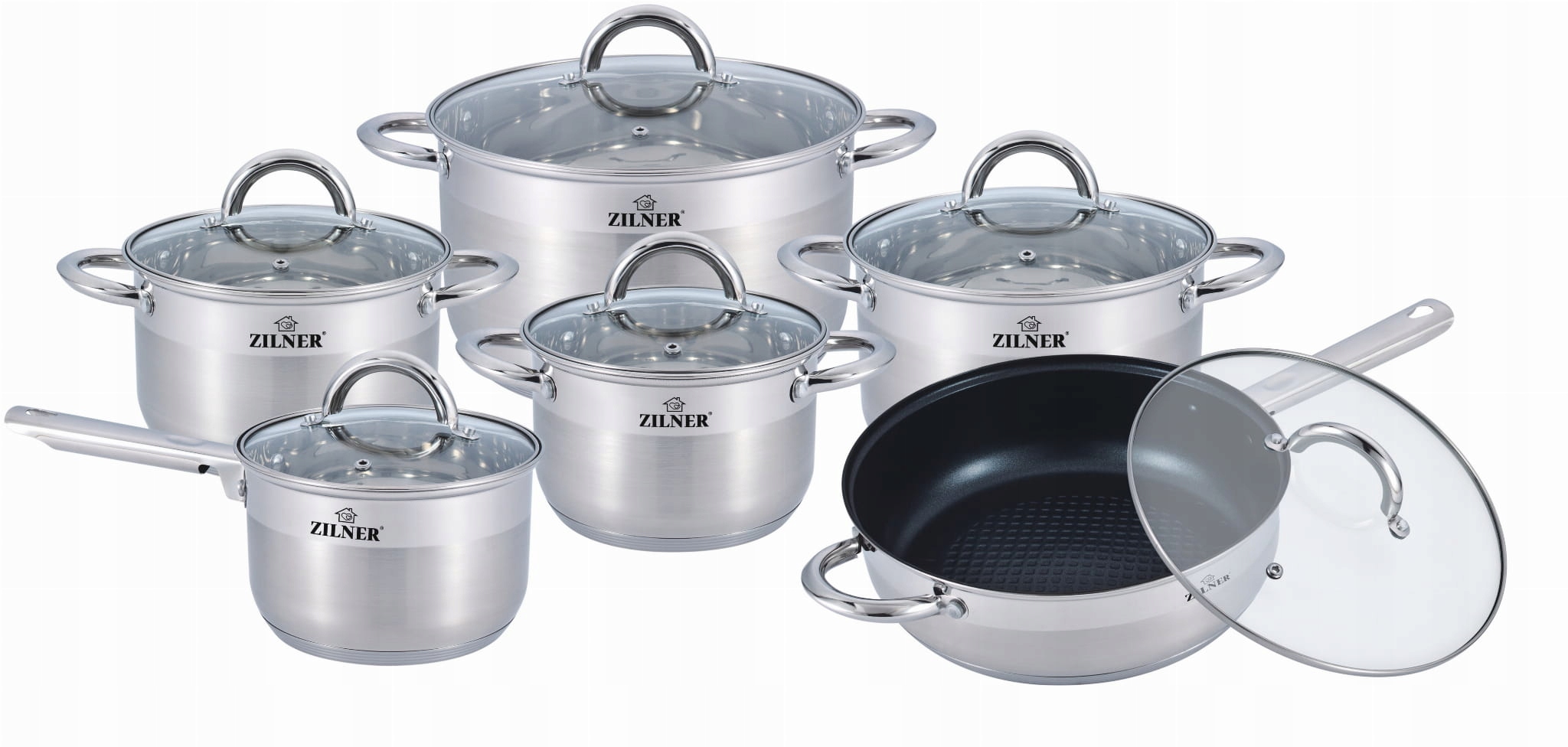 KOMPLET GARNKÓW PATELNIA GARNKI ZESTAW INDUKCJA