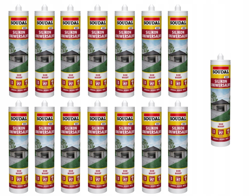Soudal Univerzální silikon černý 280 ml karton 15 ks