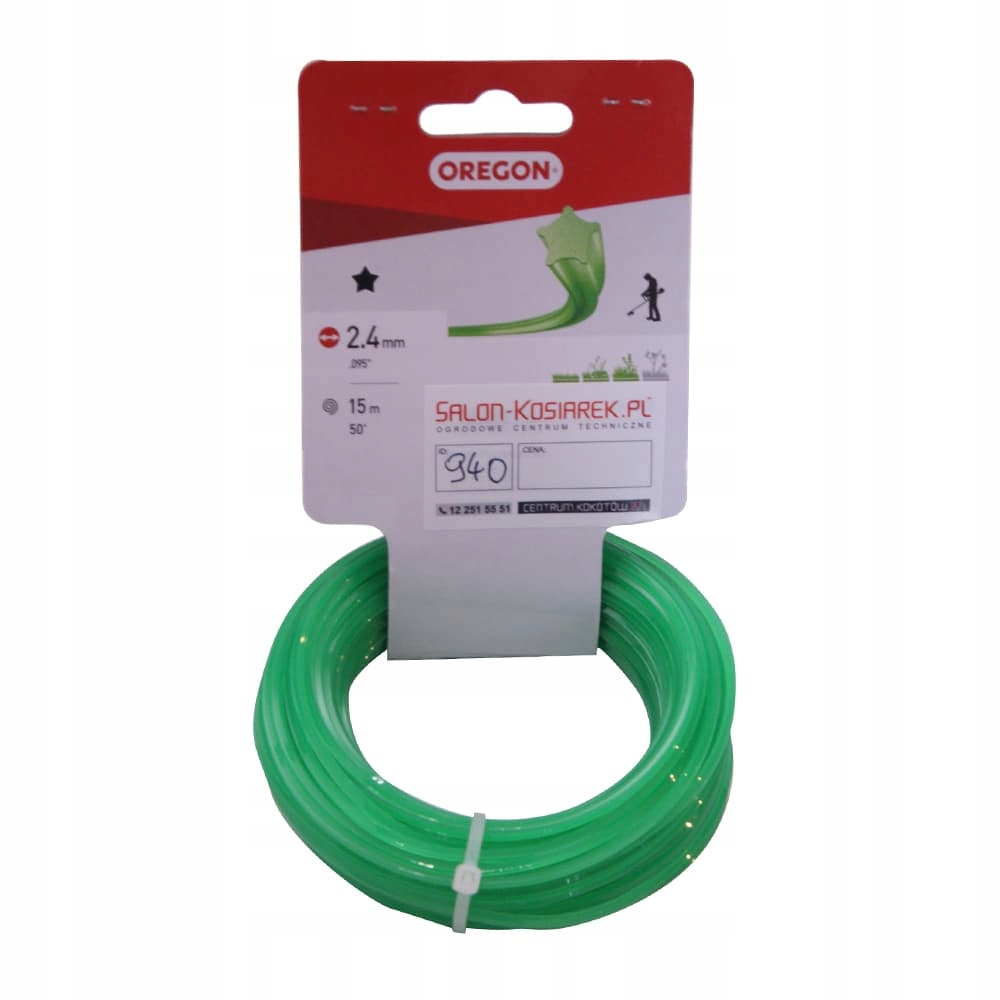 

Żyłka tnąca do kos Oregon gwiazdka 2,4 mm 15 m