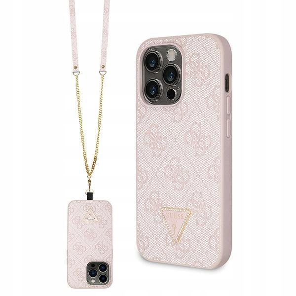Pouzdro pouzdra obal Guess GUHCP14LP4TDSCPP pro iPhone 14 Pro růžové