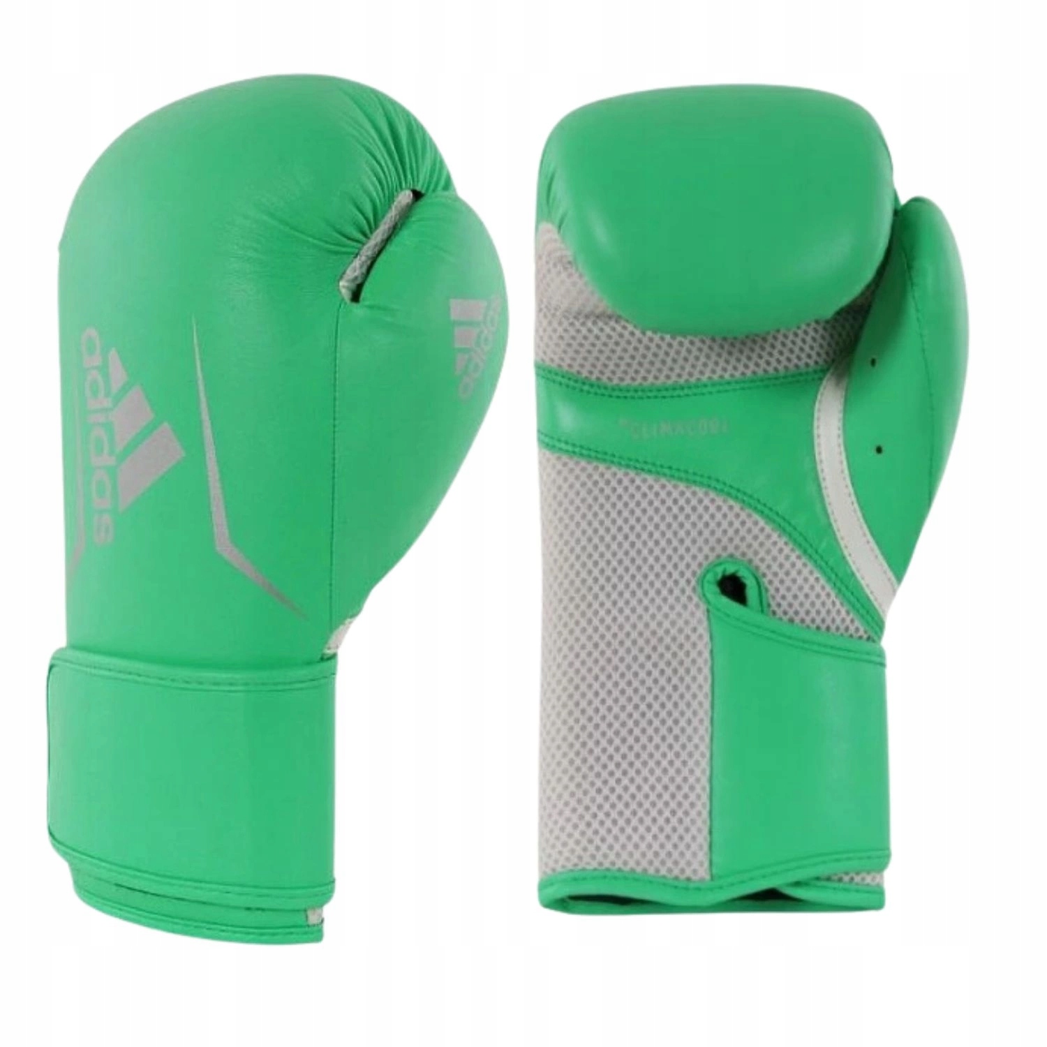 Boxerské rukavice Adidas Speed 100 syntetická kůže zelené 14 oz.