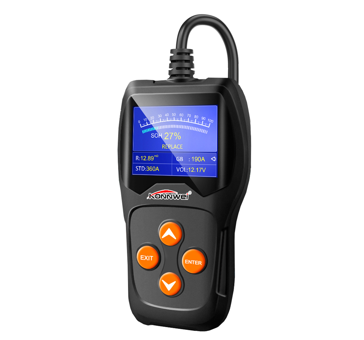 Konnwei kw600 батарея тестер