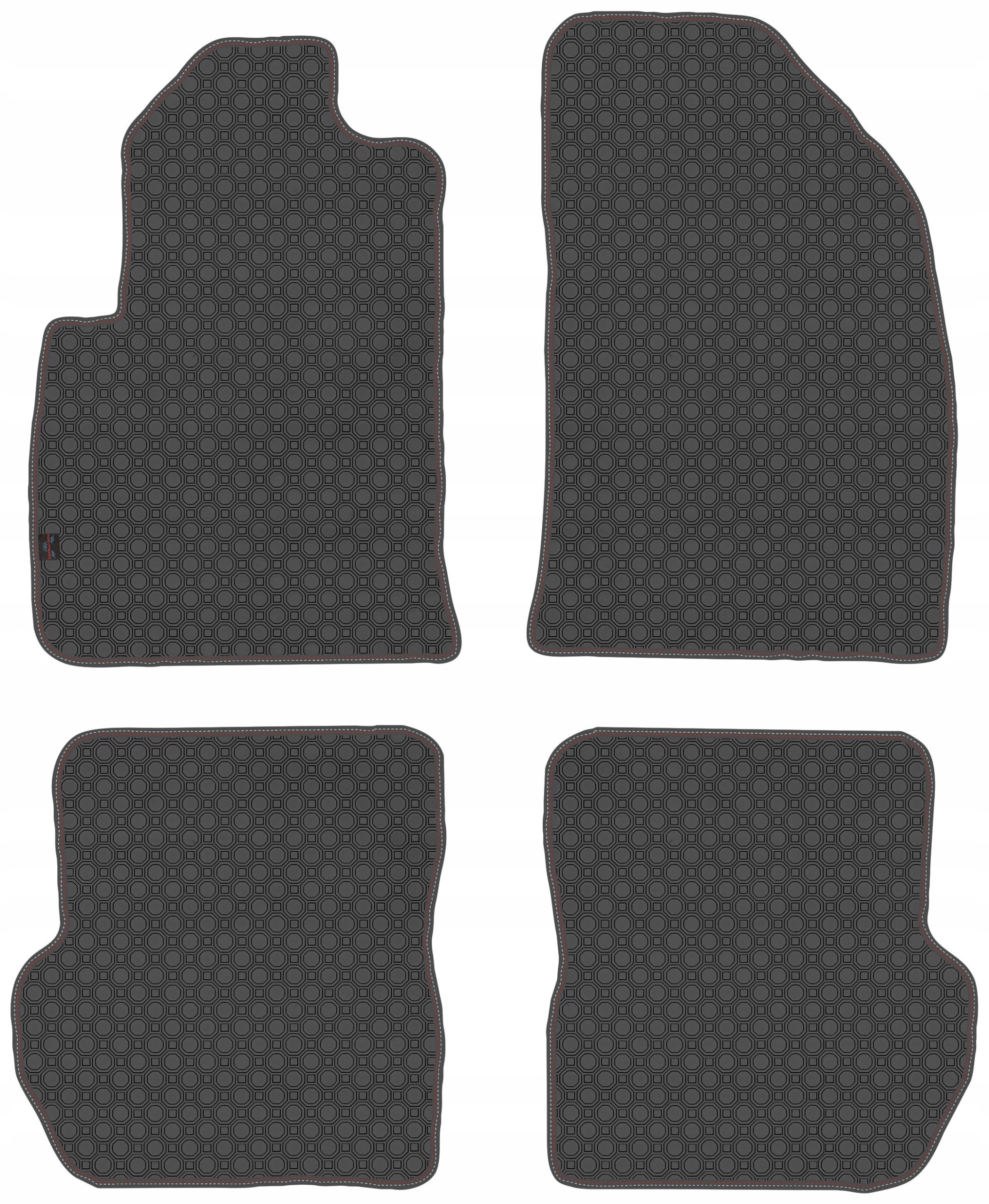 Ford Fiesta MK5 2005-2008 Gumové autokoberce Černé