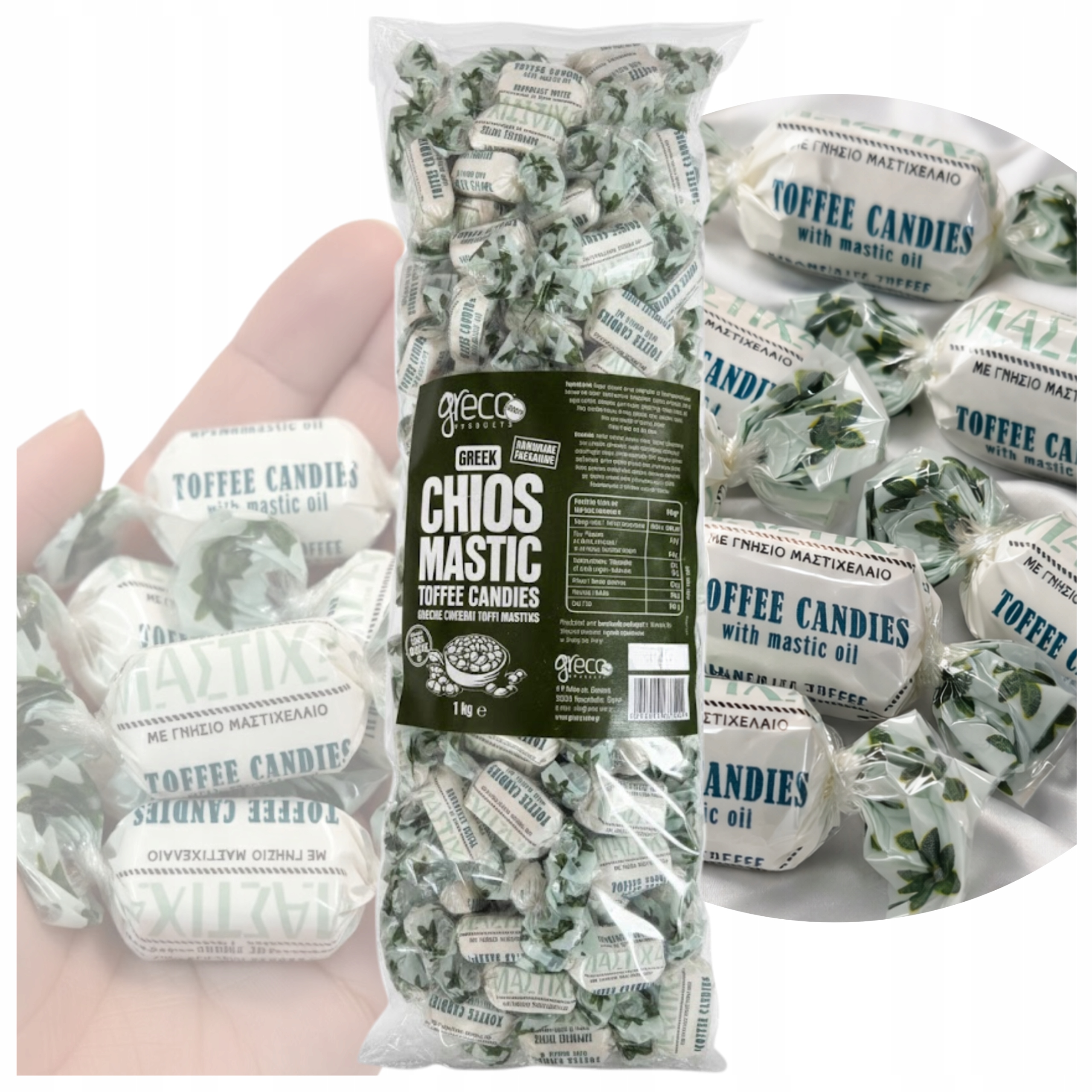 Levně Bonbóny S Příchutí Toffi A Pravým Mastixovým Olejem Řecké 1 Kg Greco