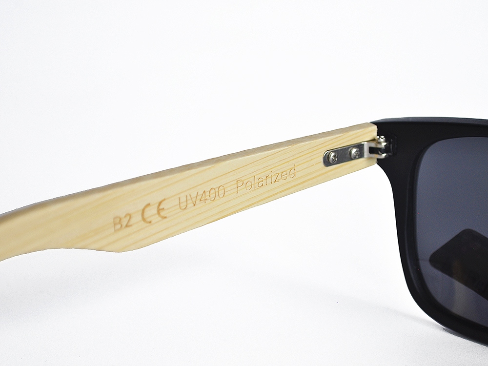 OKULARY DREWNIANE BAMBUSOWE POLARYZACYJNE LUSTRZANKI ETUI UV400 Kolor wielokolorowy