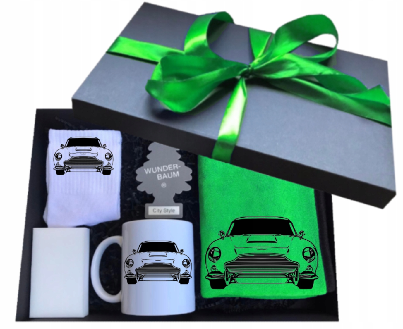 Sada dárek hrnek narozeniny pro kluka pro řidiče auta Aston Martin