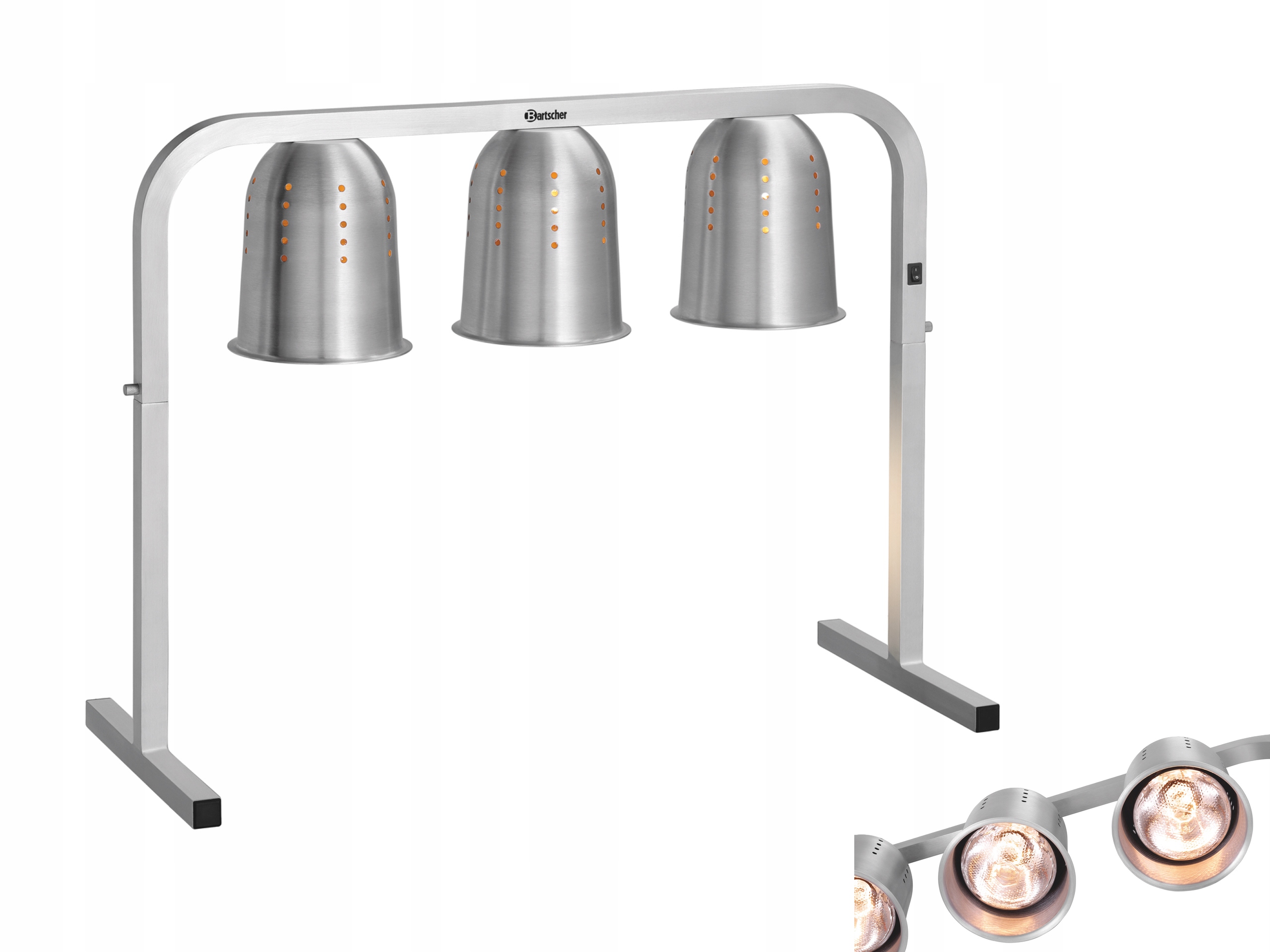 Gastronomická Topná Lampa Mostek 3 x 275 W