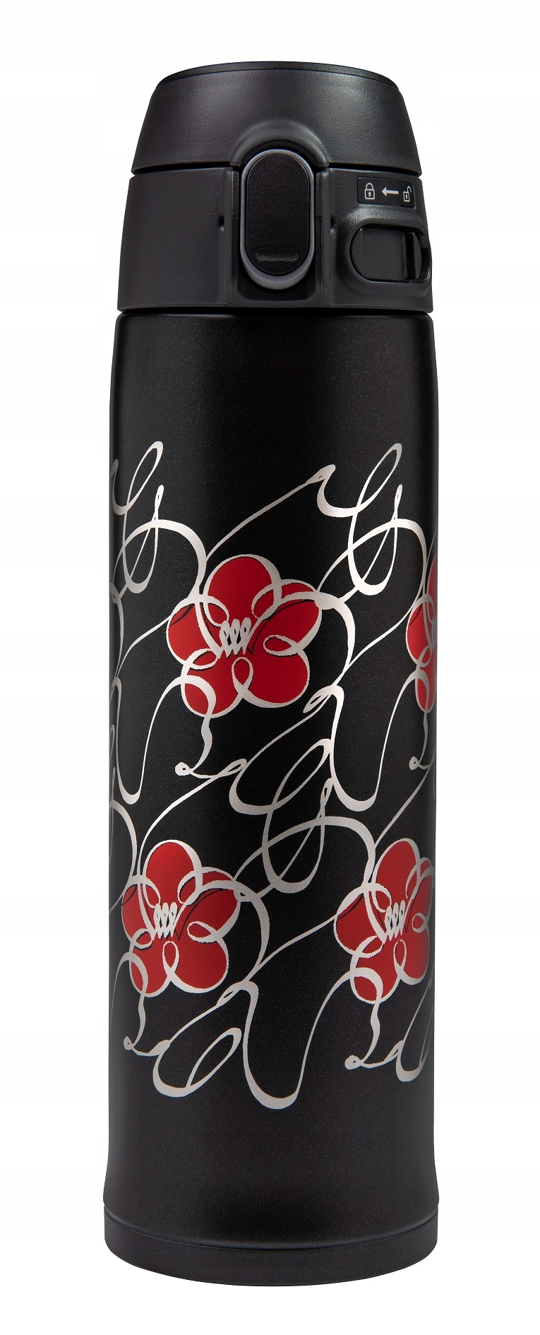 Zojirushi, kubek termiczny SM-TAE48SA-BJ czarny z wzorami japońskimi 480 ml