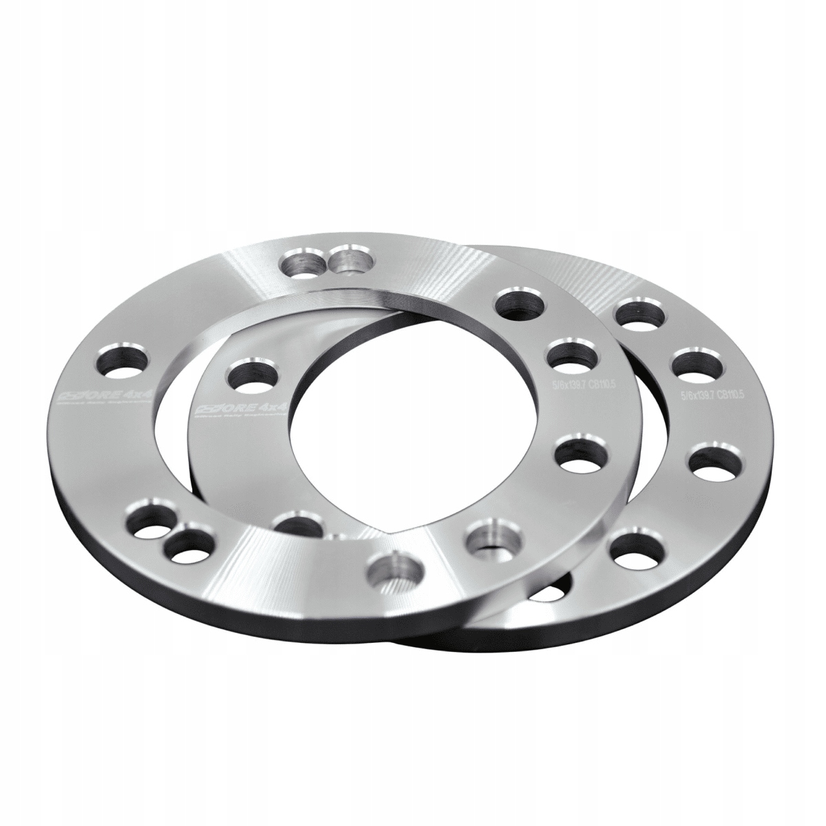 2 x průchozí hliníkové distanční prvky 5x139,7 a 6x139,7 gr. 10 mm