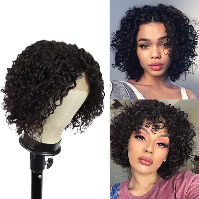 Wigenius Peruka włosy brazylijskie, czarne, afro, 25 cm