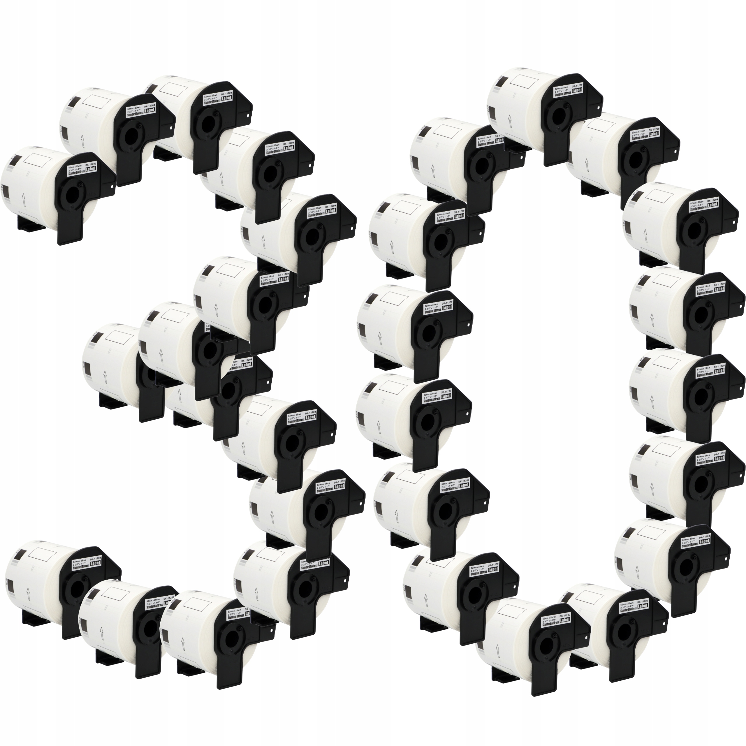 30 x štítek s držákem DK11209 62x29 mm pro Brother Ql