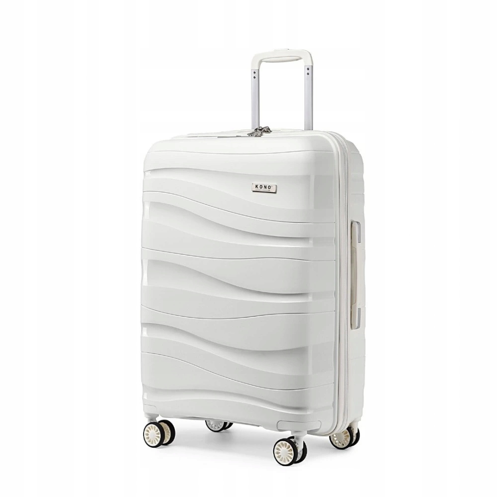 Kono Cestovní kufr na kolečkách s Tsa zámkem 70L bílá