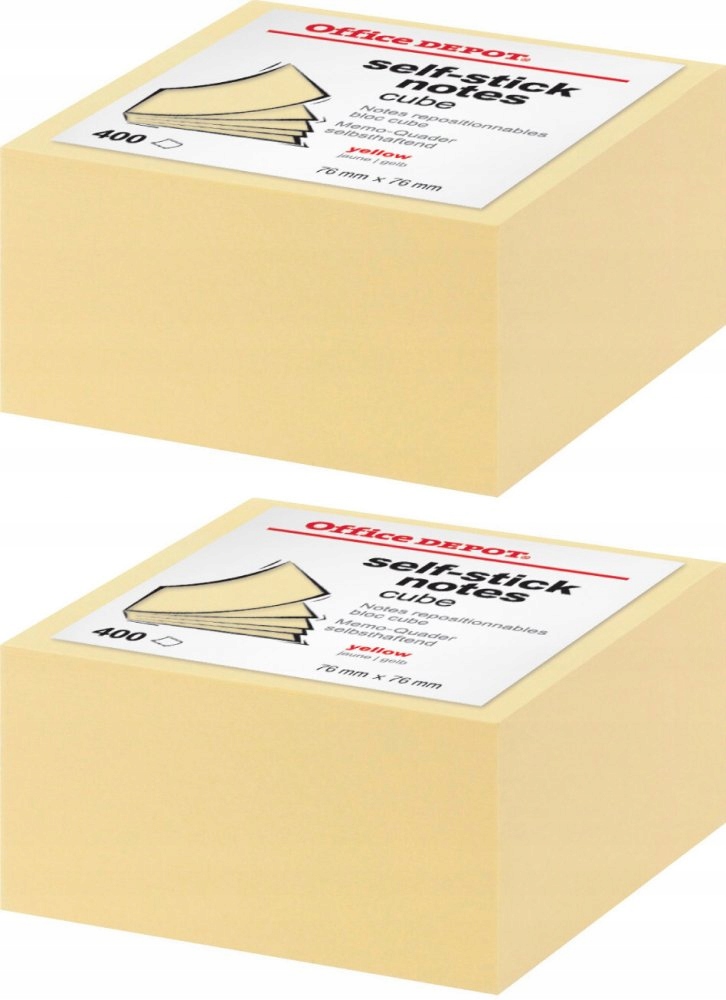 

Bloczek Samoprzylepny 76 x 76 Karteczki 400k x2