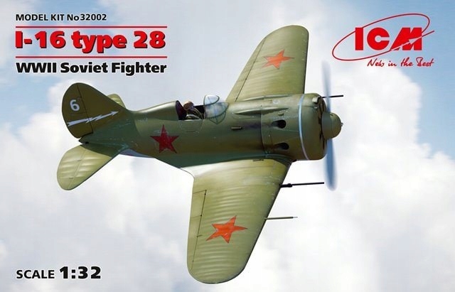 ICM 32002 1/32 I-16 typ 28, sovětský stíhač z druhé