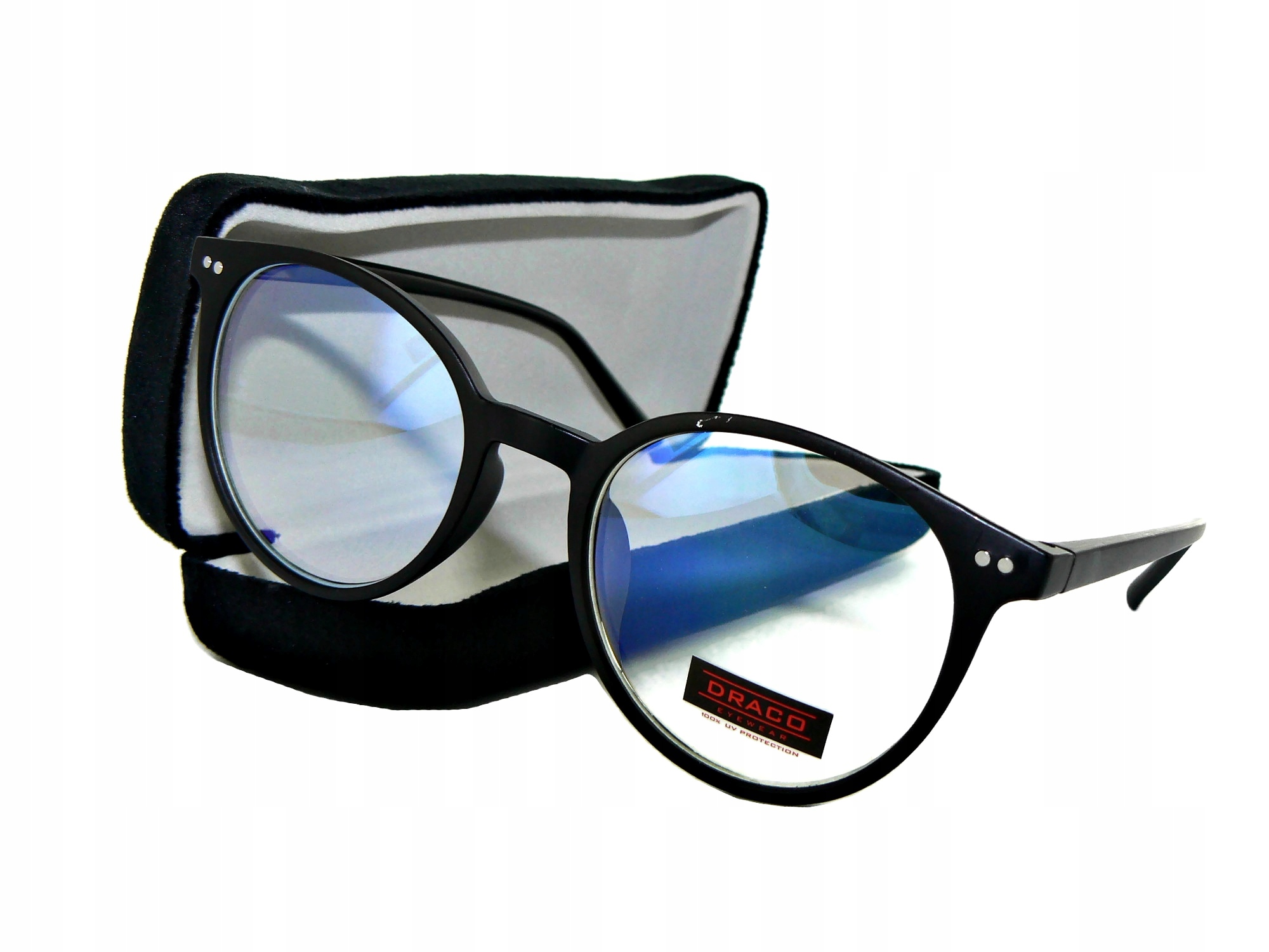 

Okulary Zerówki Lenonki Harry Czarne Blue Light