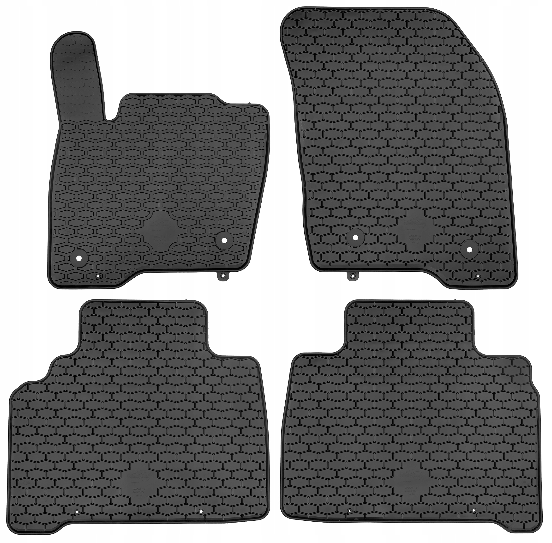 Dywaniki Wycieraczki gumowe samochodowe do Ford S-Max II 2015-