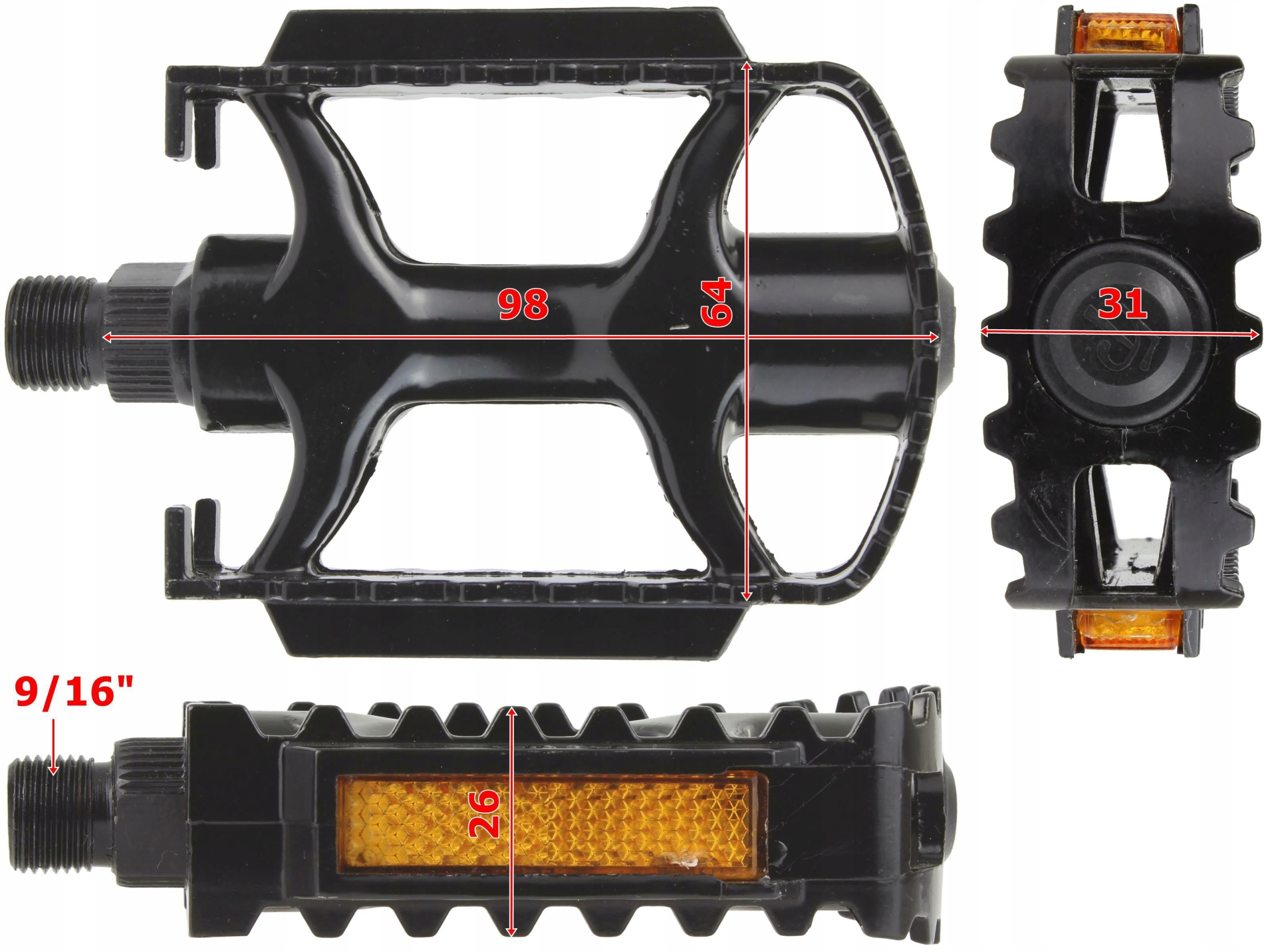 PEDAŁY FP-961B2 ALUMINIUM MTB SOLIDNA PLATFORMA CZ Marka Feimin