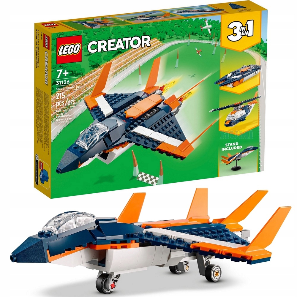 

Lego 31126 Creator Samolot Helikopter Łódka 3w1