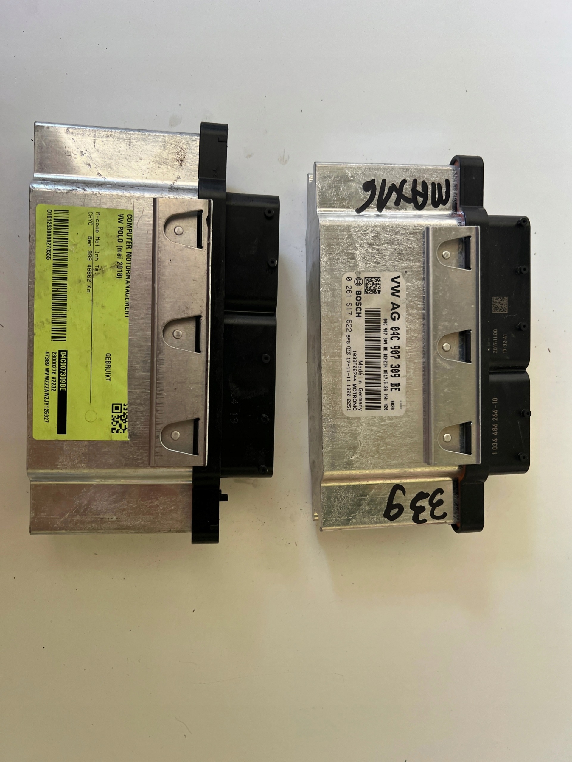 VW POLO 1.0B 04C907309BE 0261S17622 1039T02744 computer ECU Originale